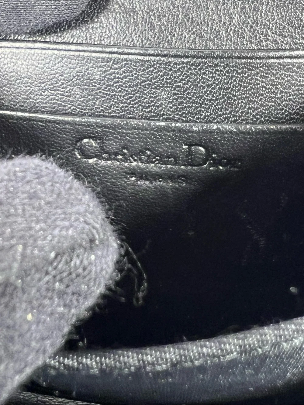 Christian Dior Trotter Zip Wallet Black Jacquard Coin Purse